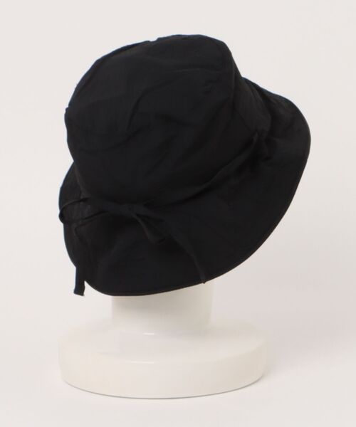 VIBGYOR(ヴィブジョー)の「pur chouchou/リボン シンプル バケットハット P4464(ハット・レディース・グリーン/ブラック/ベージュ/アイボリー・FREE)」の10枚目の写真