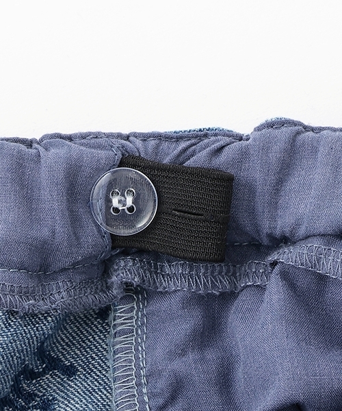 X-girl Stages（エックスガールステージス）の「ロゴジャガードデニムショートパンツ（デニムパンツ・キッズ・ブラック/ライトブルー・120cm/130cm/140cm/90cm/110cm/100cm）」の21枚目の写真