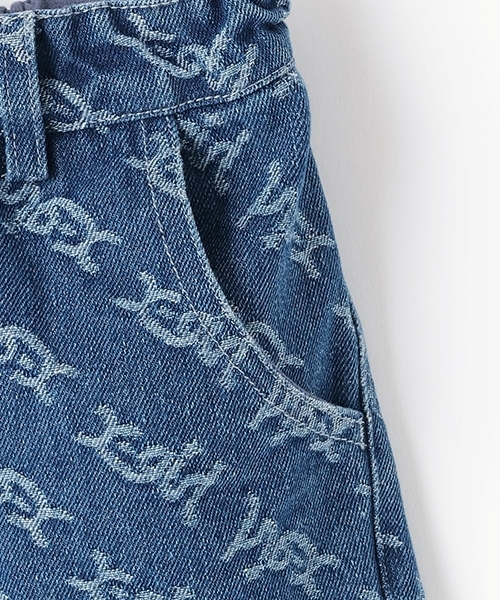 X-girl Stages（エックスガールステージス）の「ロゴジャガードデニムショートパンツ（デニムパンツ・キッズ・ブラック/ライトブルー・120cm/130cm/140cm/90cm/110cm/100cm）」の20枚目の写真