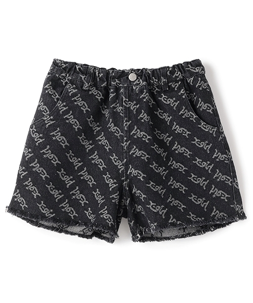 X-girl Stages（エックスガールステージス）の「ロゴジャガードデニムショートパンツ（デニムパンツ・キッズ・ブラック/ライトブルー・120cm/130cm/140cm/90cm/110cm/100cm）」の13枚目の写真