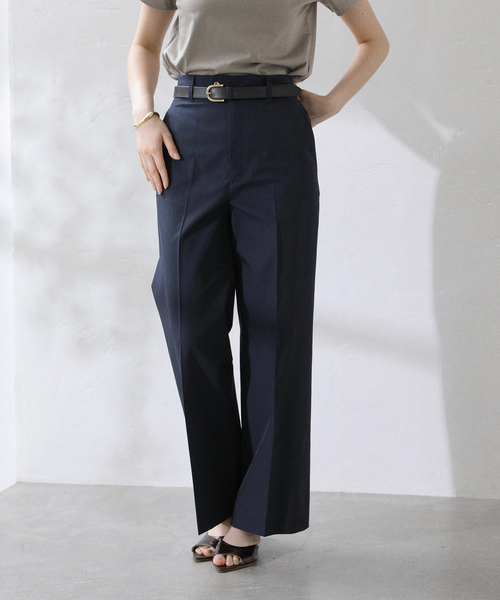 La TOTALITE（ラトータリテ）の「【洗える】チノライクパンツ（その他パンツ・レディース・ネイビー/ベージュ・36/38）」の2枚目の写真