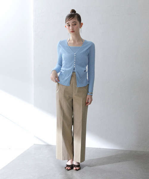 La TOTALITE（ラトータリテ）の「【洗える】チノライクパンツ（その他パンツ・レディース・ネイビー/ベージュ・36/38）」の8枚目の写真