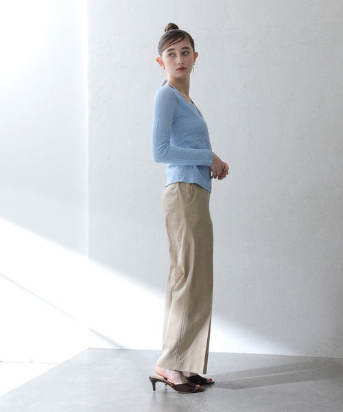 La TOTALITE（ラトータリテ）の「【洗える】チノライクパンツ（その他パンツ・レディース・ネイビー/ベージュ・36/38）」の7枚目の写真