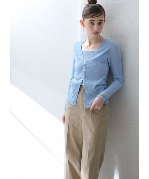 La TOTALITE（ラトータリテ）の「【洗える】チノライクパンツ（その他パンツ・レディース・ネイビー/ベージュ・36/38）」の5枚目の写真