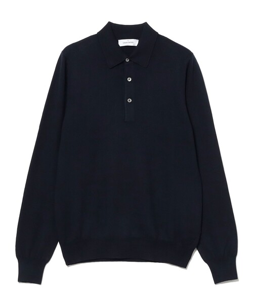 BRILLA per il gusto（ブリッラペルイルグースト）の「GRAN SASSO / ウール 12ゲージ ニットポロシャツ（ポロシャツ・メンズ・ブラック/ベージュ/ネイビー・46/44/48/50）」の3枚目の写真