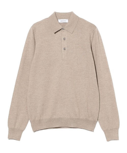 BRILLA per il gusto（ブリッラペルイルグースト）の「GRAN SASSO / ウール 12ゲージ ニットポロシャツ（ポロシャツ・メンズ・ブラック/ベージュ/ネイビー・46/44/48/50）」の7枚目の写真