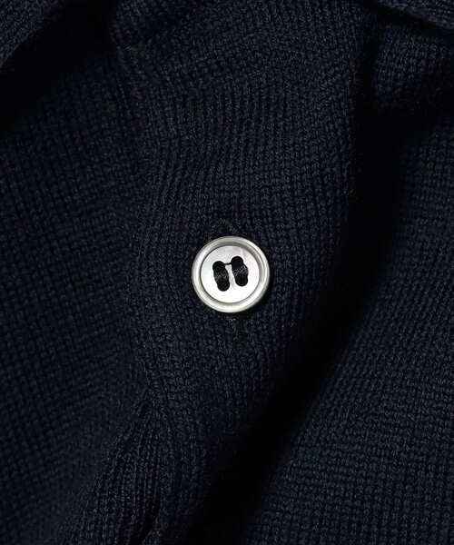 BRILLA per il gusto（ブリッラペルイルグースト）の「GRAN SASSO / ウール 12ゲージ ニットポロシャツ（ポロシャツ・メンズ・ブラック/ベージュ/ネイビー・46/44/48/50）」の14枚目の写真