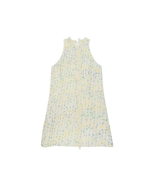 MSGM★ドレープ ワンピース 値下げ：MSGM エムエスジーエム 38 ブラック ラメドレープ
