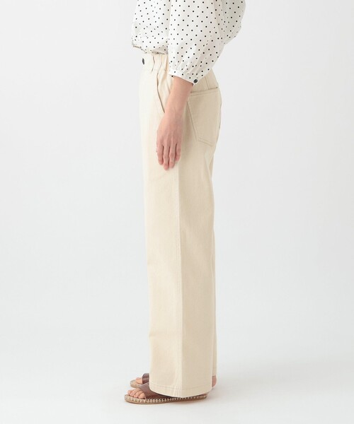Afternoon Tea（アフタヌーンティー）の「コットンストレートパンツ（その他パンツ・レディース・アイボリー・MEDIUM）」の5枚目の写真