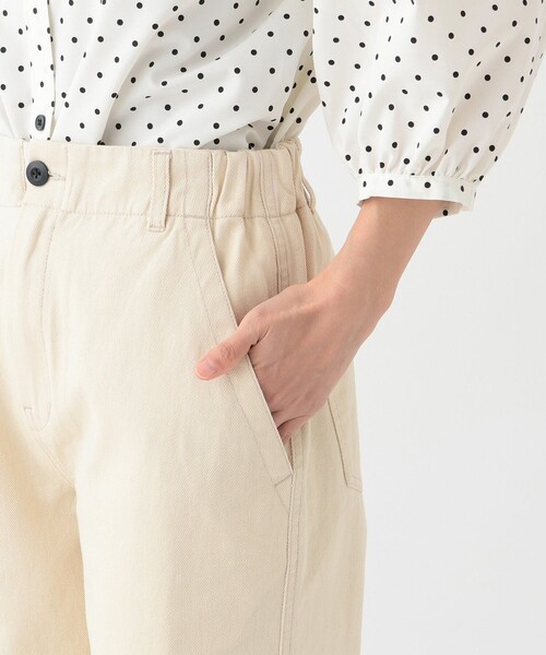Afternoon Tea（アフタヌーンティー）の「コットンストレートパンツ（その他パンツ・レディース・アイボリー・MEDIUM）」の3枚目の写真