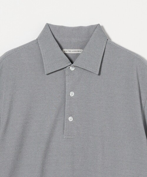 UNITED ARROWS（ユナイテッドアローズ）の「カノコ ワンピースカラー ポロシャツ COMFORT EASY-MODEL -抗菌防臭-（ポロシャツ・メンズ・ホワイト/ライトグレー/ネイビー/オリーブ・M/L/S/XL）」の11枚目の写真