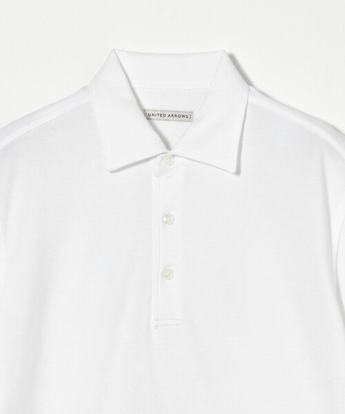 UNITED ARROWS（ユナイテッドアローズ）の「カノコ ワンピースカラー ポロシャツ COMFORT EASY-MODEL -抗菌防臭-（ポロシャツ・メンズ・ホワイト/ライトグレー/ネイビー/オリーブ・M/L/S/XL）」の18枚目の写真