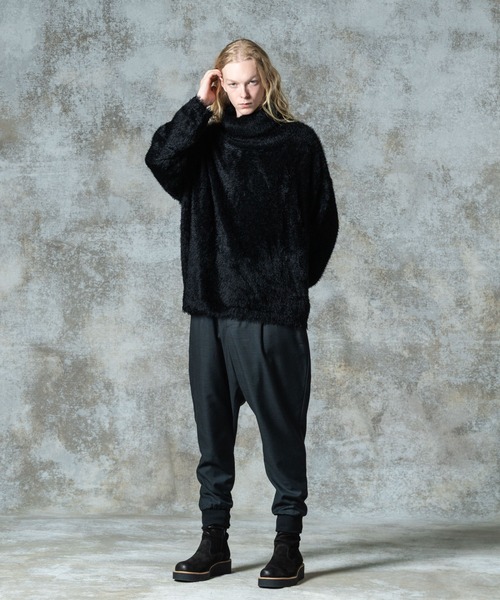 glamb(グラム)の「Feather Turtle Neck Knit / フェザータートルネックニット(ニット/セーター・メンズ・ネイビー/ブラック・M/L)」の6枚目の写真