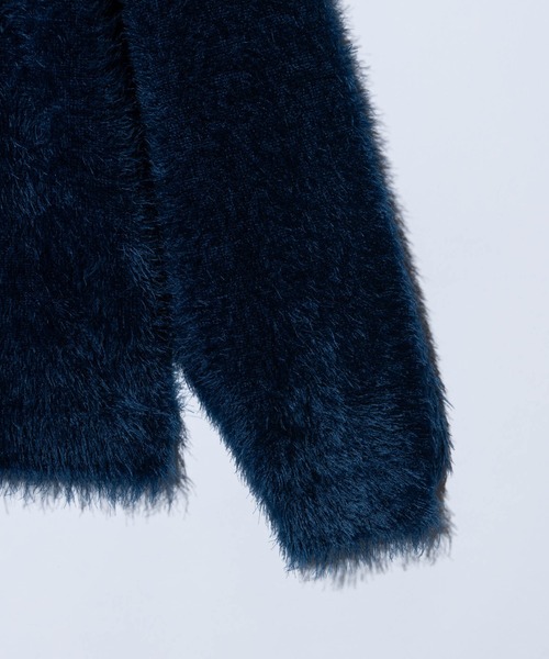 glamb(グラム)の「Feather Turtle Neck Knit / フェザータートルネックニット(ニット/セーター・メンズ・ネイビー/ブラック・M/L)」の11枚目の写真