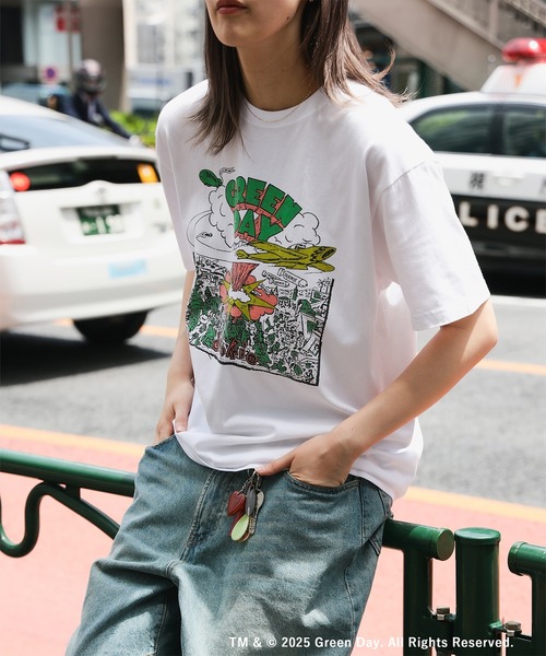 【GOOD ROCK SPEED】GreenDay アートプリントT ホワイト GREEN DAY | グリーン・デイ PHOTO ART TEE | GOOD ROCK SPEED