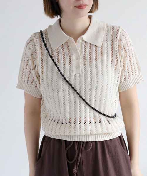 cepo（セポ）の「【aristella】〈2way〉パールショルダーバッグ（ショルダーバッグ・レディース・ブラック/アイボリー・FREE）」の13枚目の写真