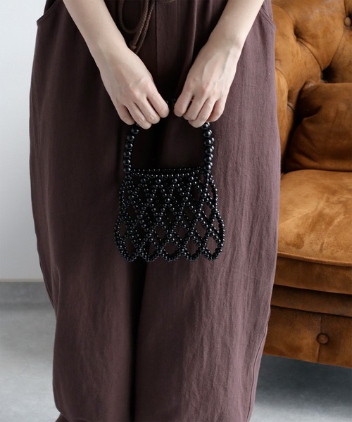 cepo（セポ）の「【aristella】〈2way〉パールショルダーバッグ（ショルダーバッグ・レディース・ブラック/アイボリー・FREE）」の18枚目の写真