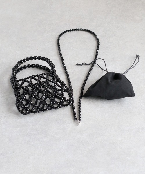 cepo（セポ）の「【aristella】〈2way〉パールショルダーバッグ（ショルダーバッグ・レディース・ブラック/アイボリー・FREE）」の20枚目の写真