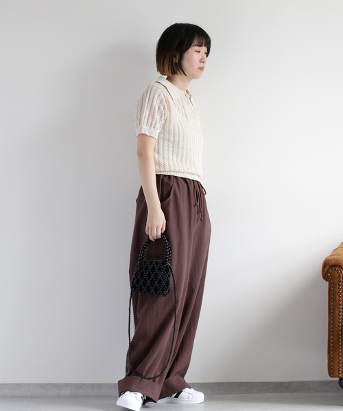 cepo（セポ）の「【aristella】〈2way〉パールショルダーバッグ（ショルダーバッグ・レディース・ブラック/アイボリー・FREE）」の12枚目の写真