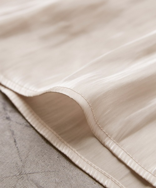 ROPE' PICNIC（ロペピクニック）の「シャイニーリラックスプリーツスカート（スカート・レディース・サックスブルー/ブラウン/ベージュ系その他/ライトグリーン・38）」の12枚目の写真