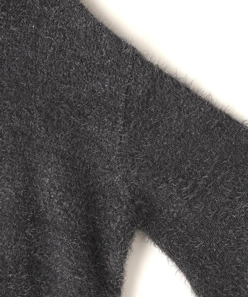 MANOF(マノフ)の「MANOF/マノフ/SHAGGY LAME KNIT TOPS(ニット/セーター・レディース・ミント/グレー/ゴールド・S)」の10枚目の写真