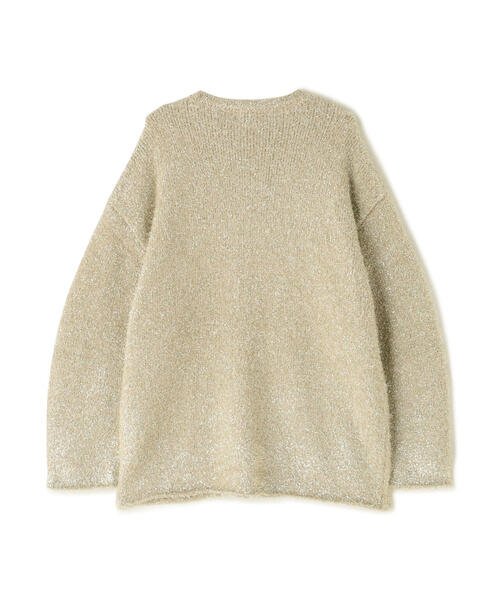 MANOF(マノフ)の「MANOF/マノフ/SHAGGY LAME KNIT TOPS(ニット/セーター・レディース・ミント/グレー/ゴールド・S)」の4枚目の写真