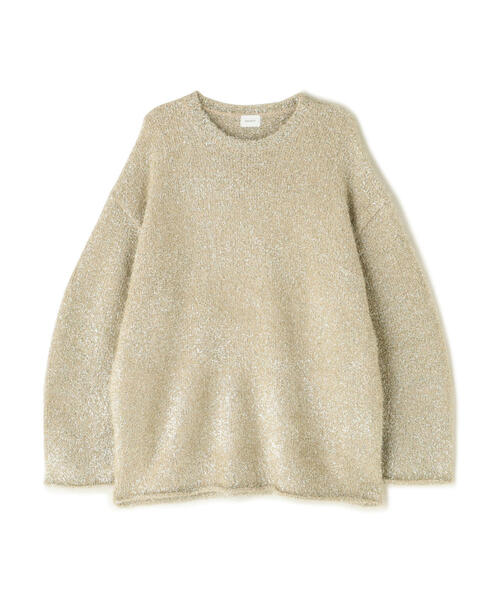 MANOF(マノフ)の「MANOF/マノフ/SHAGGY LAME KNIT TOPS(ニット/セーター・レディース・ミント/グレー/ゴールド・S)」の3枚目の写真