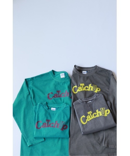 Catchup(ケチャップ)の「【Catchup】CatchupピグメントロングTシャツ(大人サイズ)(Tシャツ/カットソー・レディース・グリーン/チャコールグレー・S/M/L)」の6枚目の写真