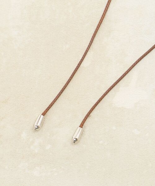 MAJESTIC LEGON（マジェスティックレゴン）の「クリアハートコードネックレス（ネックレス・レディース・ブラウン・FREE）」の8枚目の写真