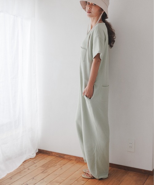 美品 M GLASSY SEA オールインワン サロペット 美品 M GLASSY SEA オールインワン サロペット - メルカリ