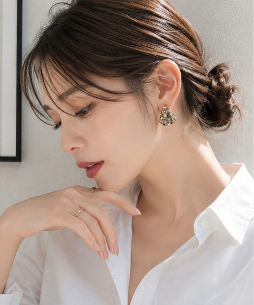 NOLITA LABORATORY(ノリータラボラトリー)の「【 NOLITA / ノリータ 】ヴィンテージライク ビジュー ピアス(ピアス(両耳用)・レディース・ゴールド・FREE)」の6枚目の写真
