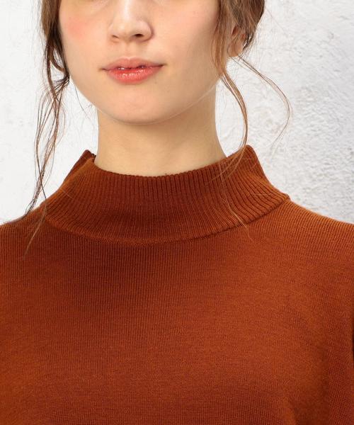 green label relaxing（グリーンレーベルリラクシング）の「KF HandWash FLC SQUARE L/Sニット（ニット/セーター・レディース・オフホワイト/ブラック/グレー/オレンジ系その他・FREE）」の12枚目の写真