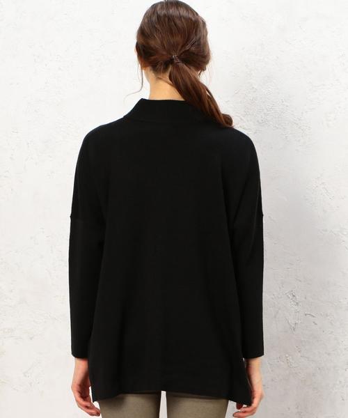 green label relaxing（グリーンレーベルリラクシング）の「KF HandWash FLC SQUARE L/Sニット（ニット/セーター・レディース・オフホワイト/ブラック/グレー/オレンジ系その他・FREE）」の17枚目の写真