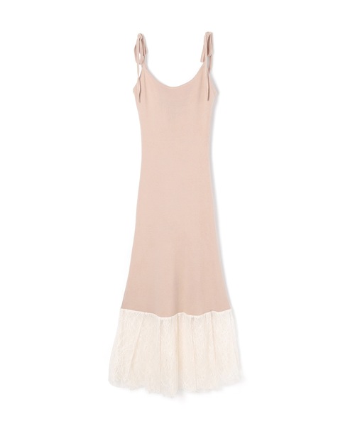 M DOLLY（エムドリー）の「*M DOLLY original* lace docking knit set dress/レースドッキングニットセットドレス（ワンピース・レディース・ピンクベージュ/ライトブルー・FREE）」の22枚目の写真