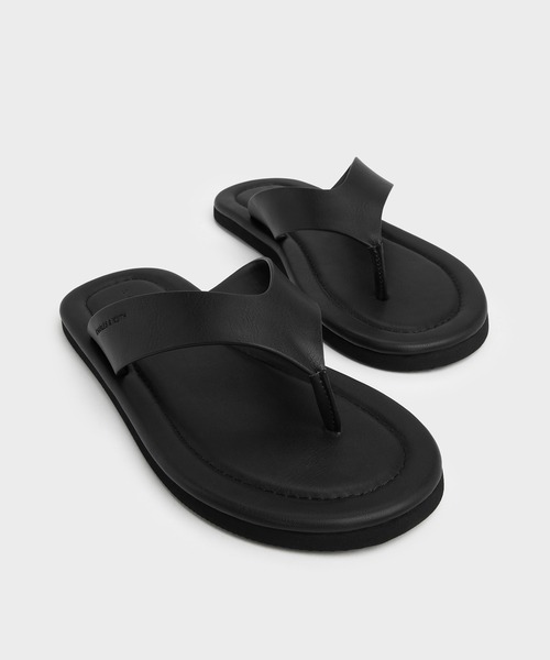 CHARLES & KEITH(チャールズ & キース)の「Trinah トリーナ トングサンダル(サンダル・レディース・シルバー/ブラック・25.5cm/25cm/24.5cm/23.5cm/23cm/22.5cm/26.5cm)」の8枚目の写真
