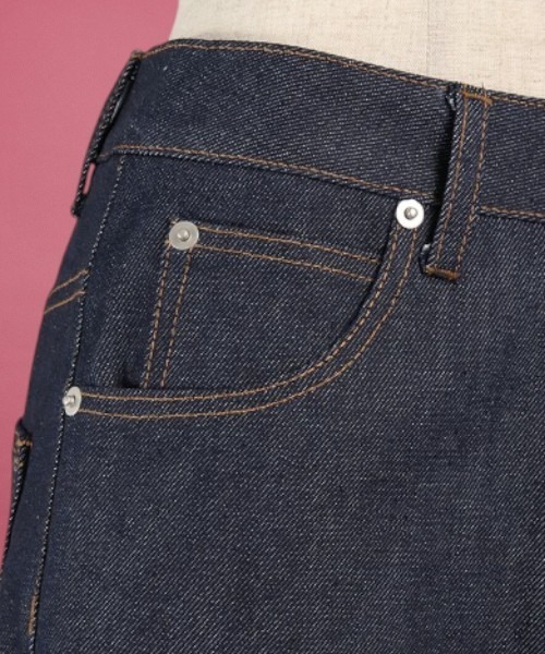 unrelaxing（アンリラクシング）の「ロールアップハイウエストデニムパンツ（デニムパンツ・レディース・インディゴブルー・マルチサイズ）」の3枚目の写真