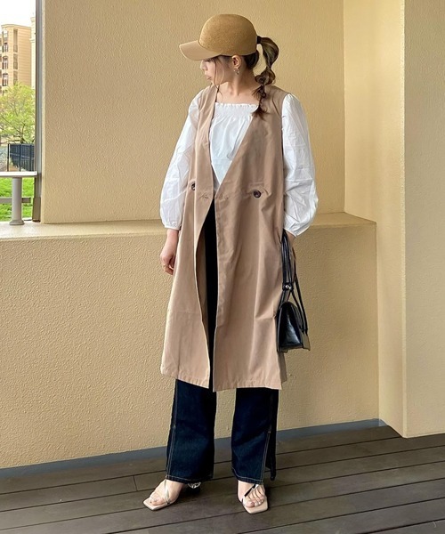 polcadot（ポルカドット）の「細編みPAPER CAP（キャップ・レディース・グレー/キャメル・FREE）」の8枚目の写真