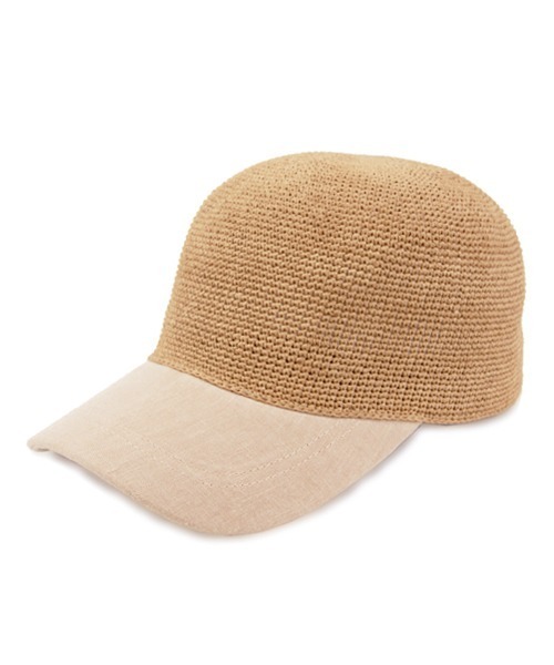 polcadot（ポルカドット）の「細編みPAPER CAP（キャップ・レディース・グレー/キャメル・FREE）」の10枚目の写真