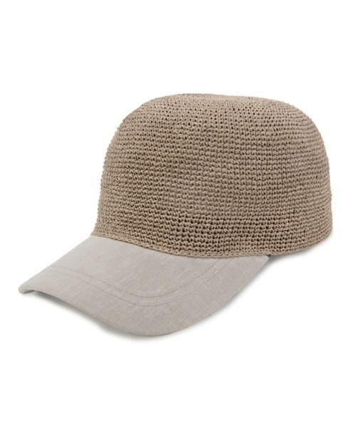 polcadot（ポルカドット）の「細編みPAPER CAP（キャップ・レディース・グレー/キャメル・FREE）」の12枚目の写真