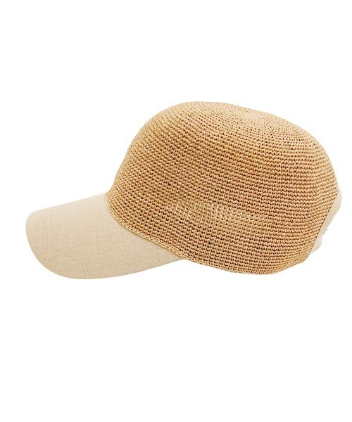 polcadot（ポルカドット）の「細編みPAPER CAP（キャップ・レディース・グレー/キャメル・FREE）」の14枚目の写真