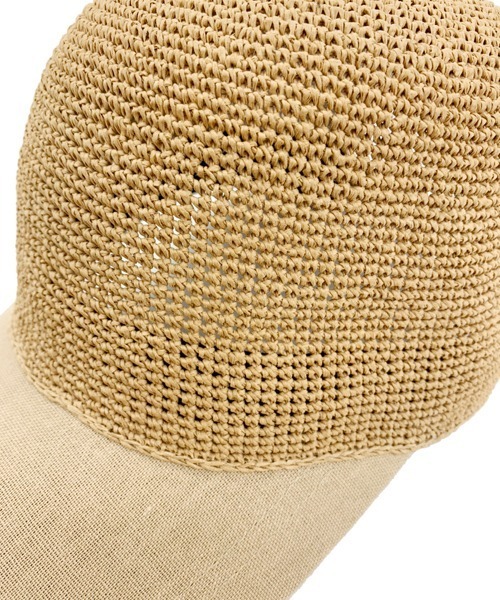 polcadot（ポルカドット）の「細編みPAPER CAP（キャップ・レディース・グレー/キャメル・FREE）」の18枚目の写真