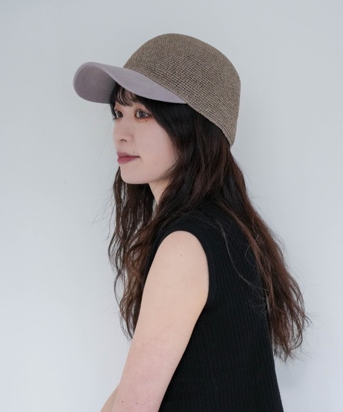 polcadot（ポルカドット）の「細編みPAPER CAP（キャップ・レディース・グレー/キャメル・FREE）」の22枚目の写真