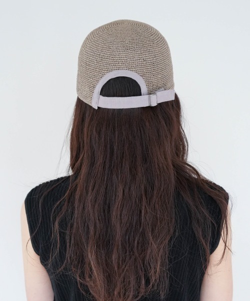 polcadot（ポルカドット）の「細編みPAPER CAP（キャップ・レディース・グレー/キャメル・FREE）」の21枚目の写真