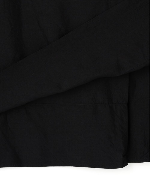 MARGARET HOWELL（マーガレットハウエル）の「WASHABLE SILK POPLIN DRESS（ワンピース・レディース・ブラック・1/2）」の3枚目の写真