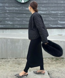 【サイズ展開あり】eM by Emma Taylor 　レイヤードニットスカートパンツ