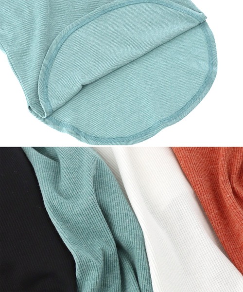 ANAP(アナップ)の「カップ付き バックオープン 半袖 Tシャツ トップス(Tシャツ/カットソー・レディース・ブラック/ホワイト/サックスブルー/オレンジ・FREE)」の22枚目の写真