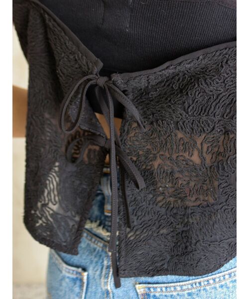 Ungrid（アングリッド）の「テープ刺繍キャミソール（キャミソール・レディース・オフホワイト/ブラック・FREE）」の19枚目の写真