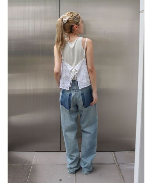 Ungrid（アングリッド）の「テープ刺繍キャミソール（キャミソール・レディース・オフホワイト/ブラック・FREE）」の13枚目の写真