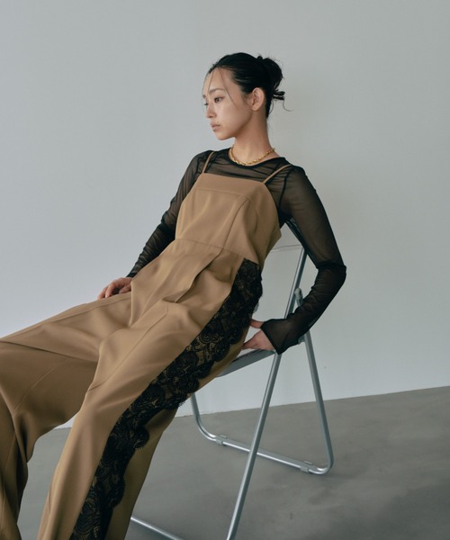 サイドレースオールインワンドレス / side lace all in one