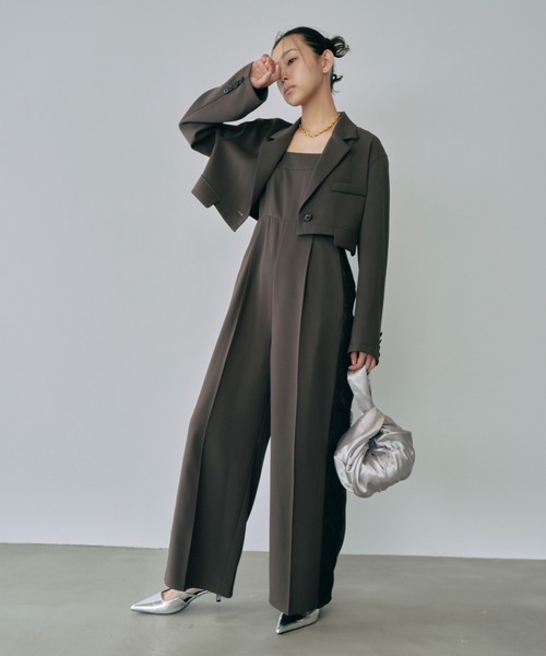 side lace all in one dress / サイドレースオールインワン